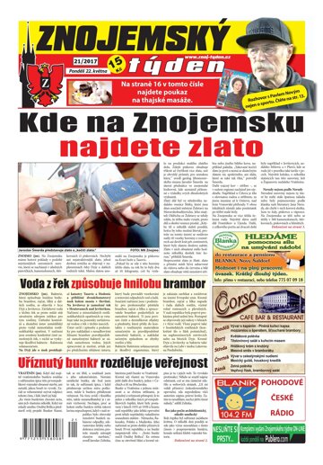 Obálka e-magazínu Znojemský týden 21/2017