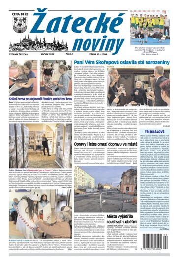 Obálka e-magazínu Žatecké noviny 3/25