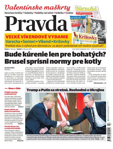 Obálka e-magazínu Pravda 14. 02. 2025