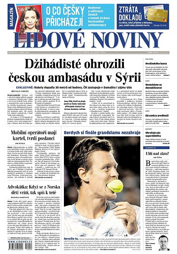 Obálka e-magazínu Lidové noviny 30.1.2015