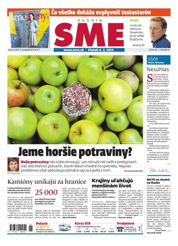 Obálka e-magazínu SME 6.2.2015