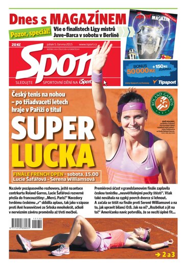 Obálka e-magazínu Sport 5.6.2015