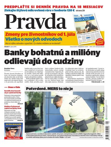 Obálka e-magazínu Pravda 16.6.2015