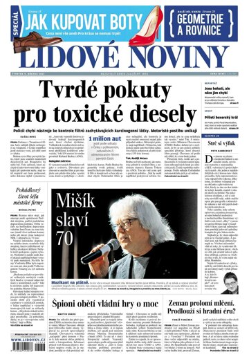 Obálka e-magazínu Lidové noviny 9.3.2017