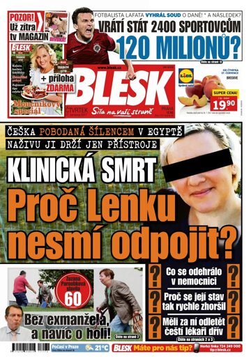 Obálka e-magazínu Blesk 27.7.2017