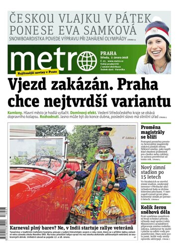 Obálka e-magazínu deník METRO 7.2.2018