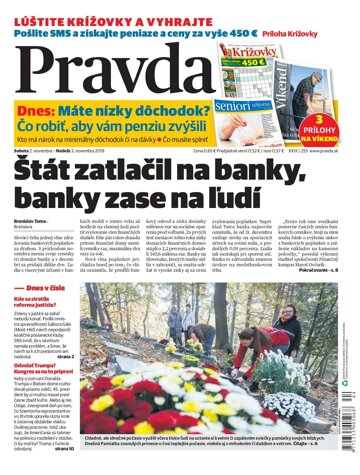 Obálka e-magazínu Pravda 2. 11. 2019