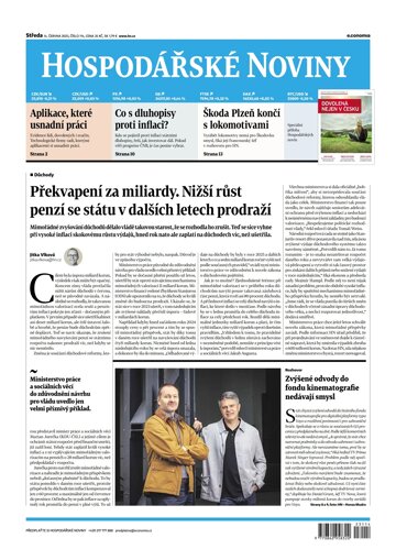 Obálka e-magazínu Hospodářské noviny 114 - 14.6.2023