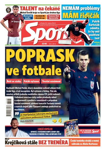 Obálka e-magazínu Sport 23.8.2023