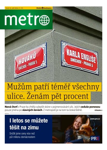 Obálka e-magazínu deník METRO 10.9.2024