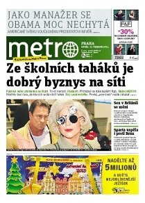 Obálka e-magazínu deník METRO 27.11.2013