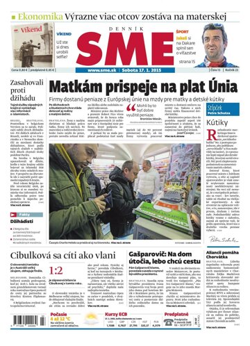 Obálka e-magazínu SME 17.1.2015