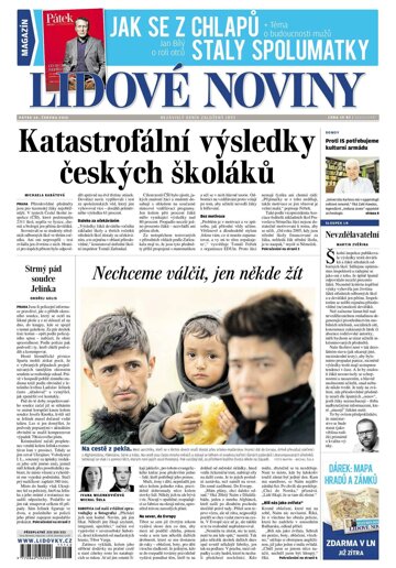 Obálka e-magazínu Lidové noviny 26.6.2015