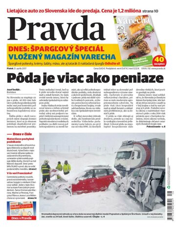 Obálka e-magazínu Pravda 21. 4. 2017