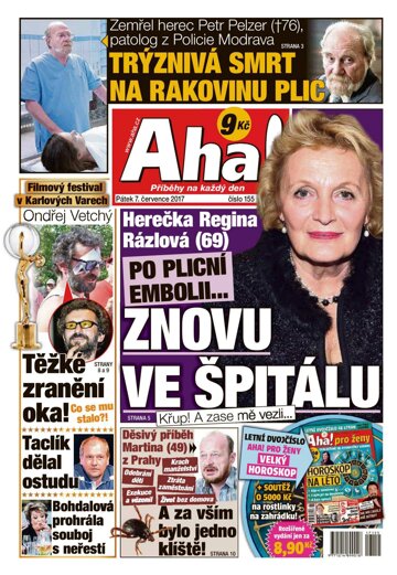 Obálka e-magazínu AHA! 7.7.2017