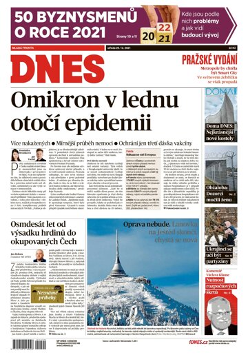 Obálka e-magazínu MF Dnes 29.12.2021