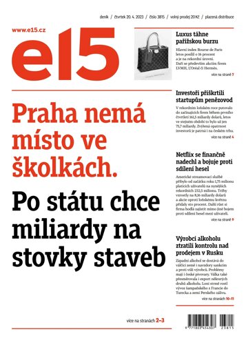 Obálka e-magazínu E15 20.4.2023