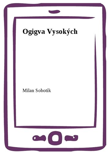 Obálka knihy Ogigva Vysokých