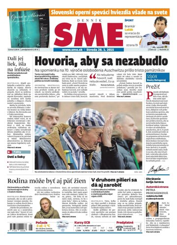 Obálka e-magazínu SME 28.1.2015