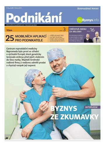 Obálka e-magazínu Hospodářské noviny - příloha 047 - 9.3.2015 Podnikani