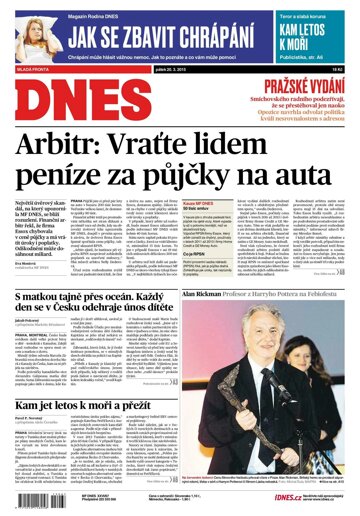 Obálka e-magazínu MF Dnes 20.3.2015