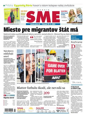 Obálka e-magazínu SME 29.5.2015