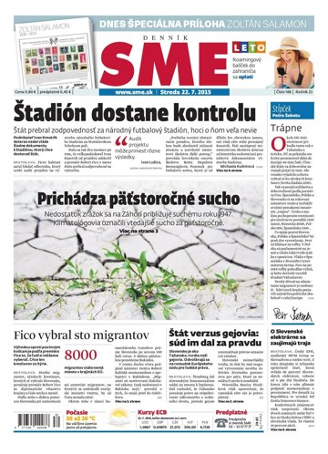 Obálka e-magazínu SME 22.7.2015