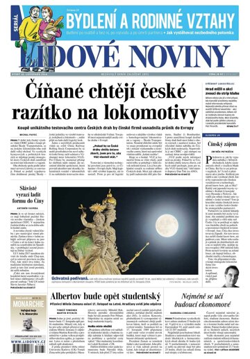 Obálka e-magazínu Lidové noviny 15.11.2016