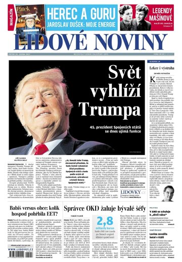 Obálka e-magazínu Lidové noviny 20.1.2017