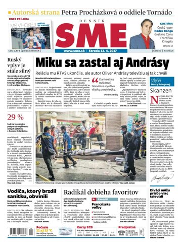 Obálka e-magazínu SME 12.4.2017