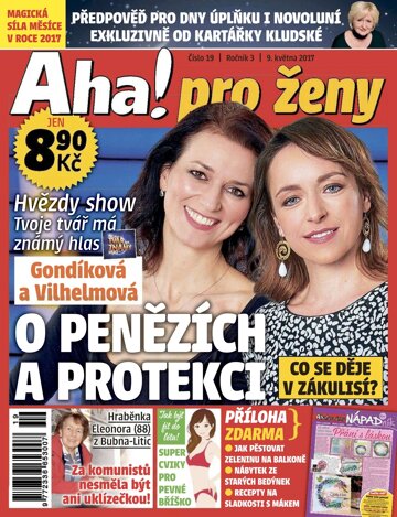 Obálka e-magazínu AHA! pro ženy 9.5.2017