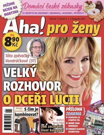 Obálka e-magazínu AHA! pro ženy 7.11.2017