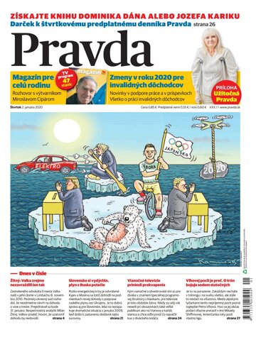 Obálka e-magazínu Pravda 2. 1. 2020