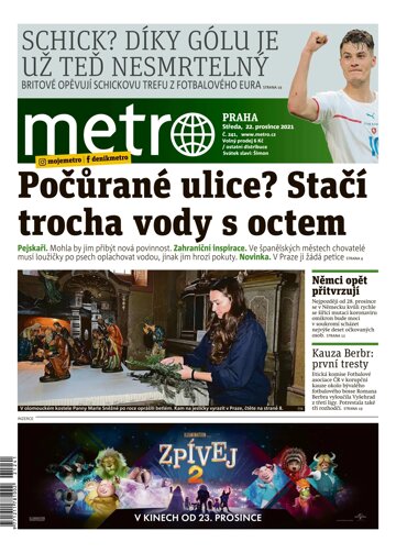 Obálka e-magazínu deník METRO 22.12.2021