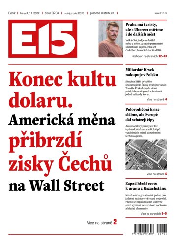 Obálka e-magazínu E15 4.11.2022