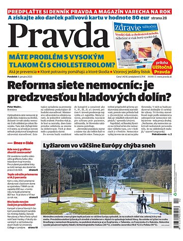 Obálka e-magazínu Pravda 9. 1. 2023