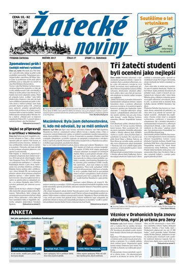 Obálka e-magazínu Žatecké noviny 27/2017