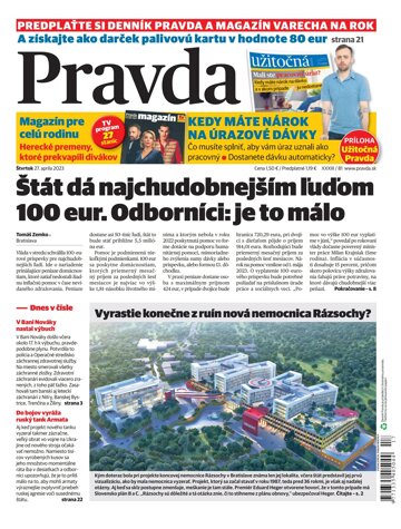 Obálka e-magazínu Pravda 27. 4. 2023