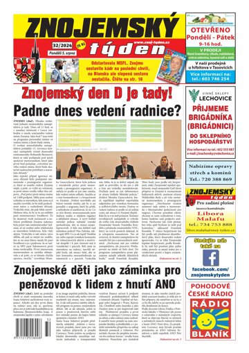 Obálka e-magazínu Znojemský týden 32/2024