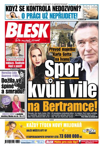 Obálka e-magazínu Blesk 3.2.2016