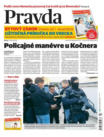 Obálka e-magazínu Pravda 17.10.2018