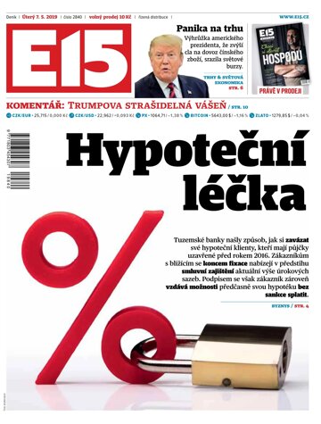 Obálka e-magazínu E15 7.5.2019