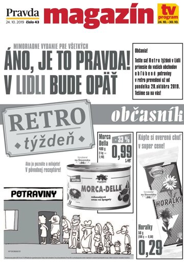 Obálka e-magazínu Magazín Pravdy 24. 10. 2019