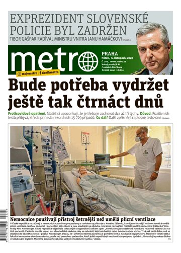 Obálka e-magazínu deník METRO 6.11.2020