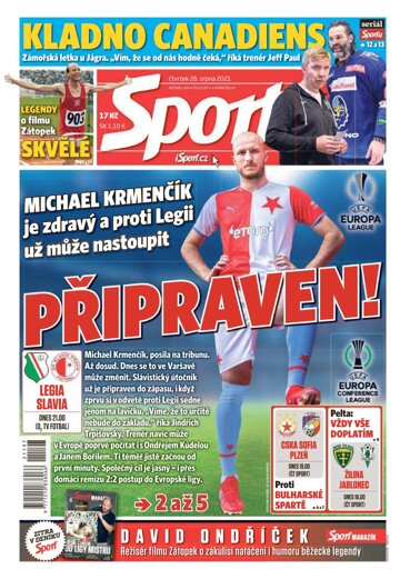 Obálka e-magazínu Sport 26.8.2021