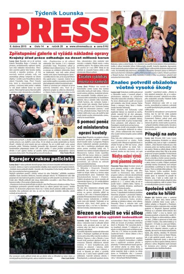 Obálka e-magazínu Lounský press 14/2015