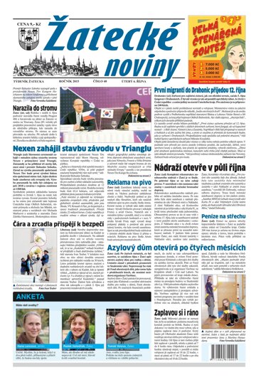 Obálka e-magazínu Žatecké noviny 40/2015