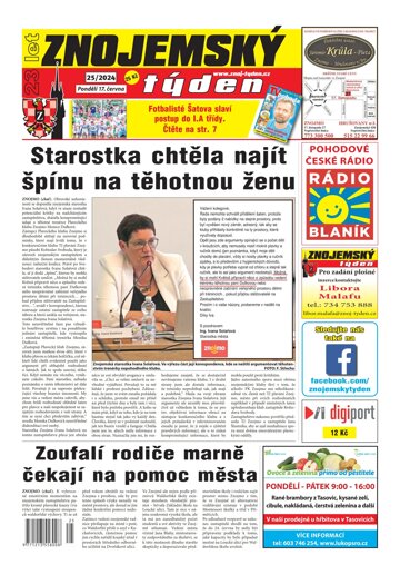 Obálka e-magazínu Znojemský týden 25/2024