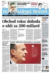 Obálka e-magazínu Hospodářské noviny 038 - 22.2.2013