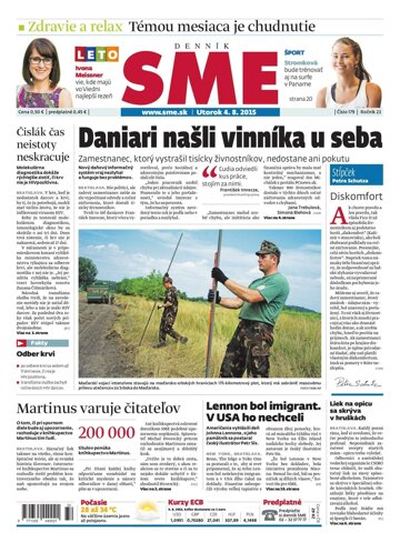 Obálka e-magazínu SME 4.8.2015